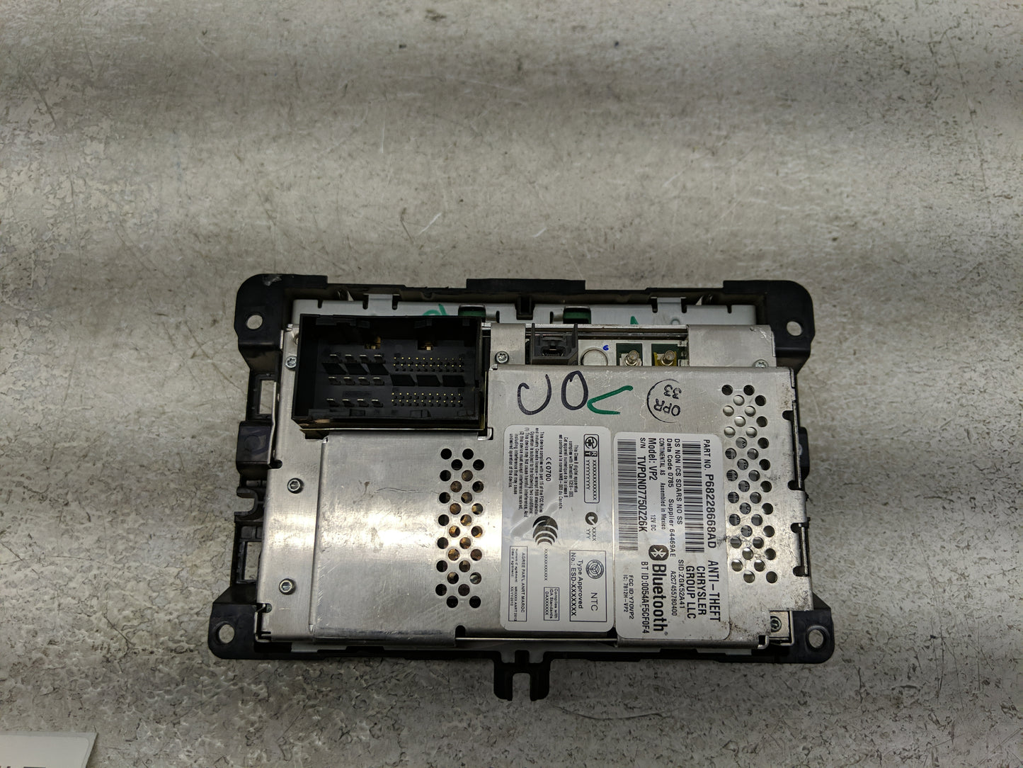 2015 Dodge Ram 1500 Radio AM FM Cd Player Receiver Replacement P/N:P68228668AD Fits OEM Used Auto Parts - Oemusedautoparts1.