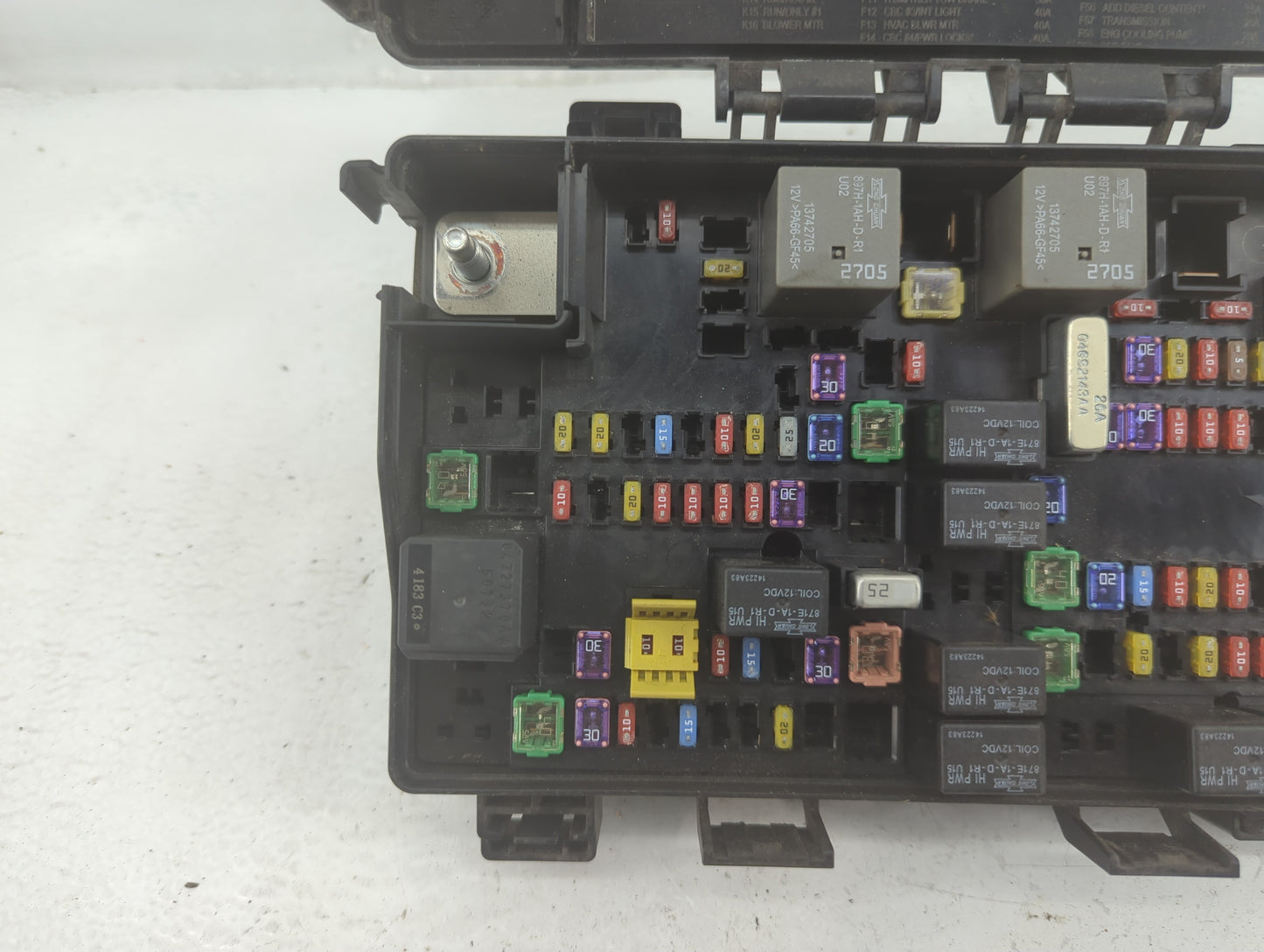 2015 Dodge Ram 1500 Fusebox Fuse Box Panel Relay Module P/N:7140-1980-30 Fits OEM Used Auto Parts - Oemusedautoparts1.com