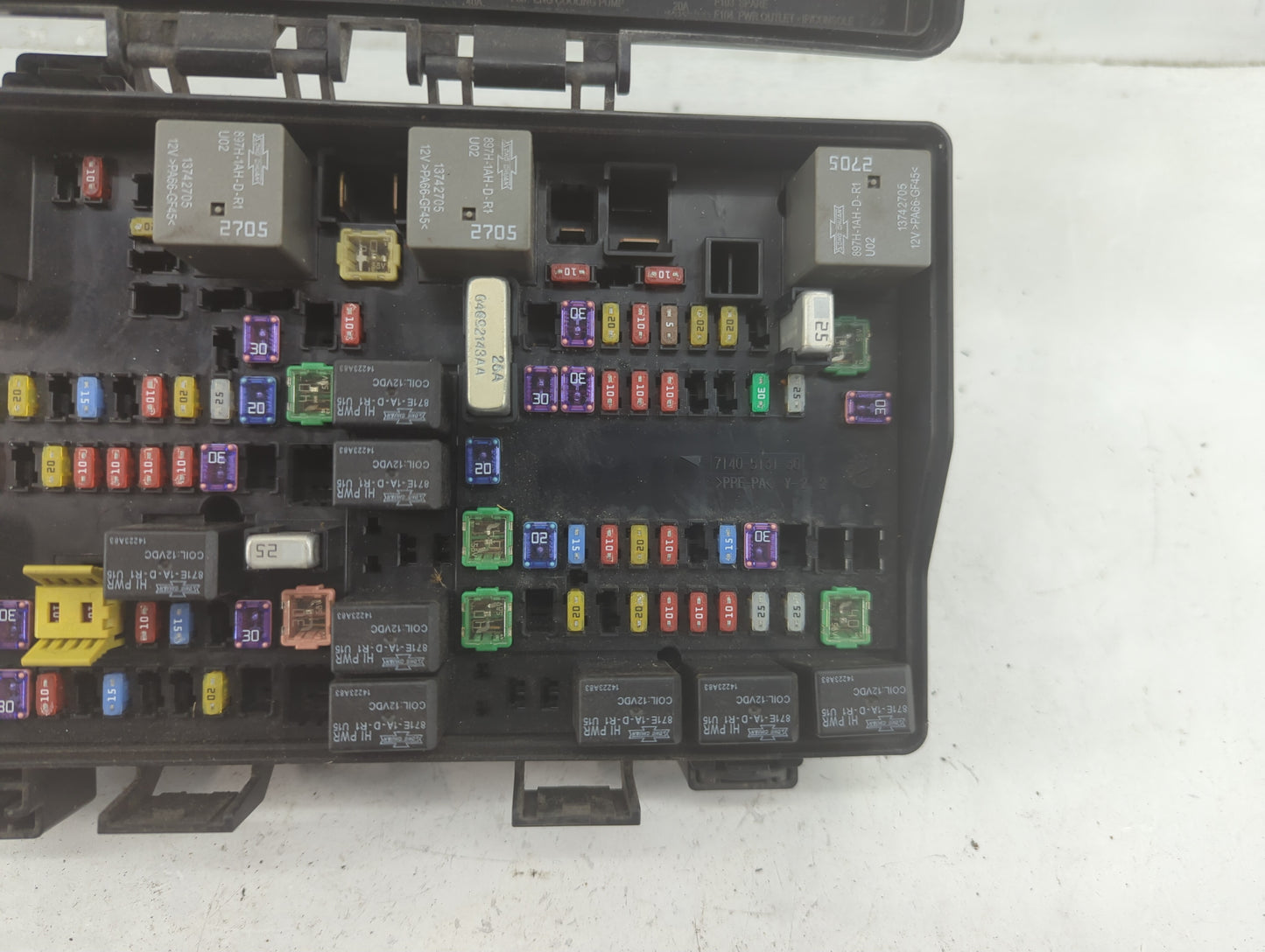 2015 Dodge Ram 1500 Fusebox Fuse Box Panel Relay Module P/N:7140-1980-30 Fits OEM Used Auto Parts - Oemusedautoparts1.com