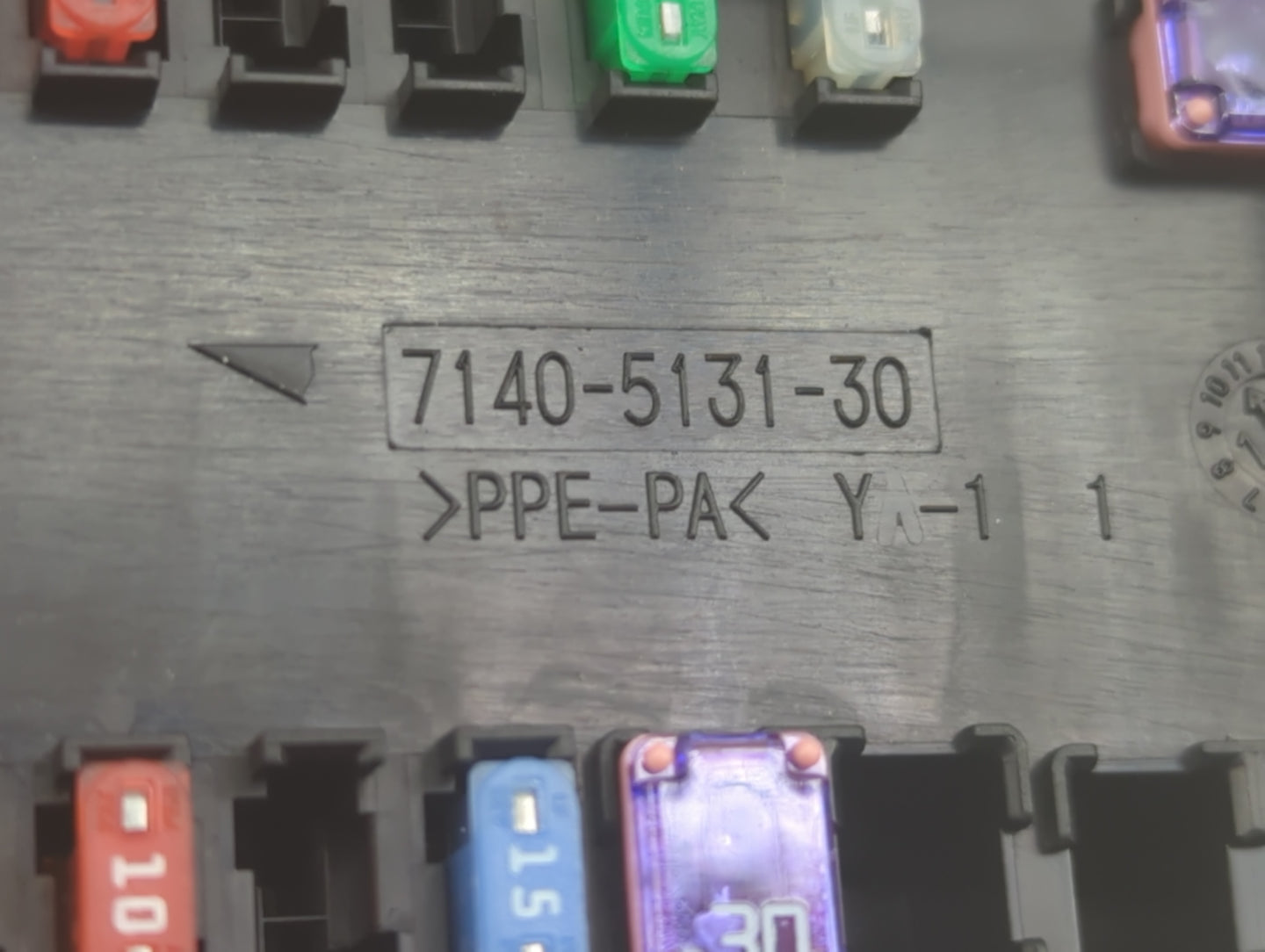 2015 Dodge Ram 1500 Fusebox Fuse Box Panel Relay Module P/N:7140-5131-30 Fits OEM Used Auto Parts - Oemusedautoparts1.com