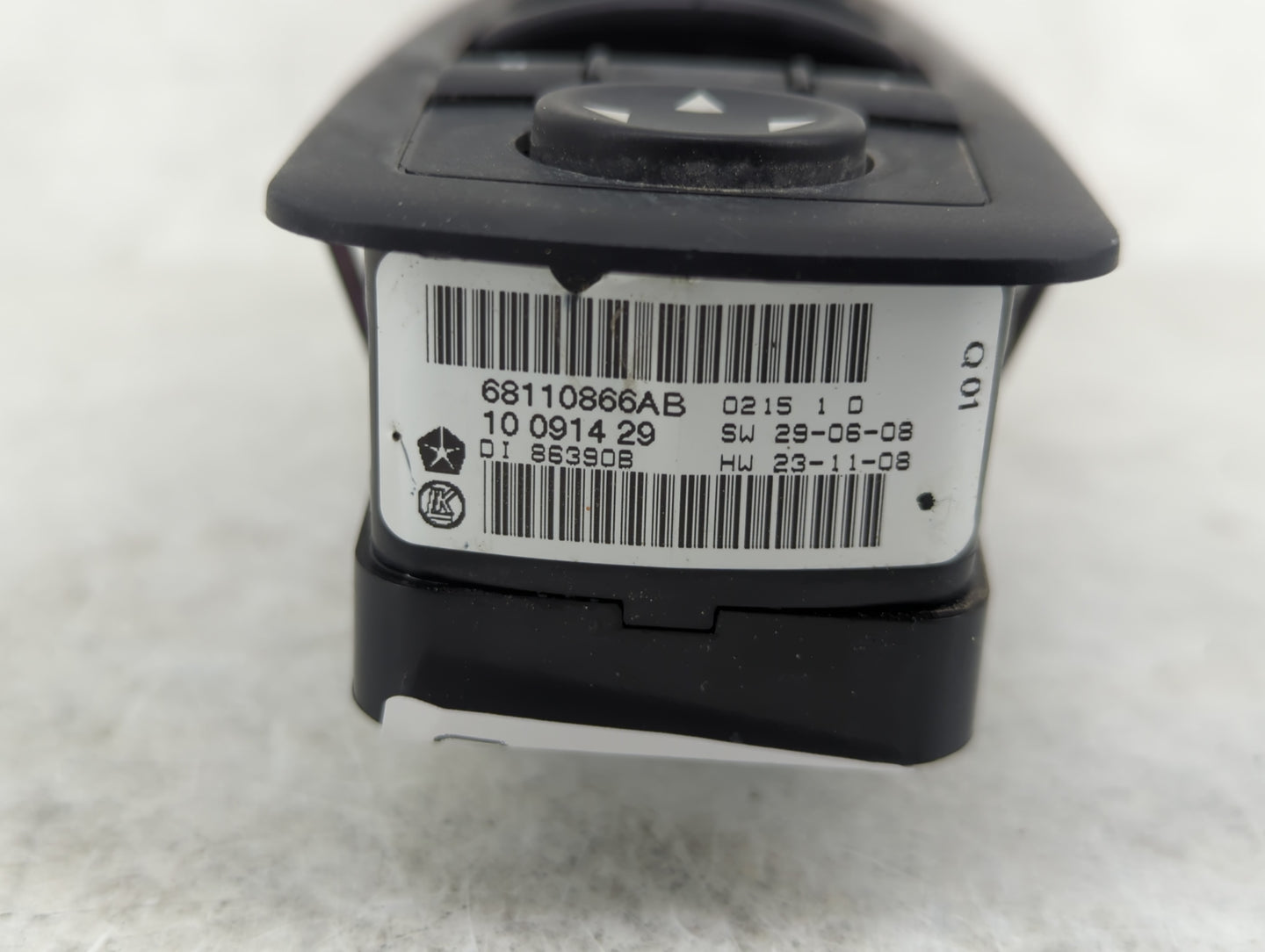 2015 Dodge Ram 1500 Master Power Window Switch Replacement Driver Side Left P/N:68110866AB Fits Fits 2012 2013 2014 2016 OEM