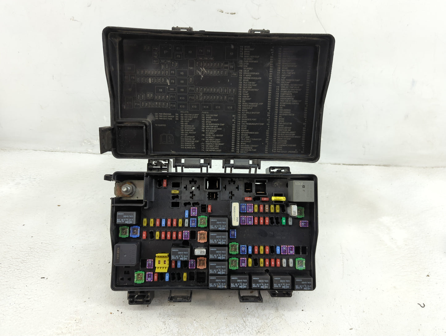 2015 Dodge Ram 1500 Fusebox Fuse Box Panel Relay Module P/N:7140-1980-30 Fits OEM Used Auto Parts - Oemusedautoparts1.com