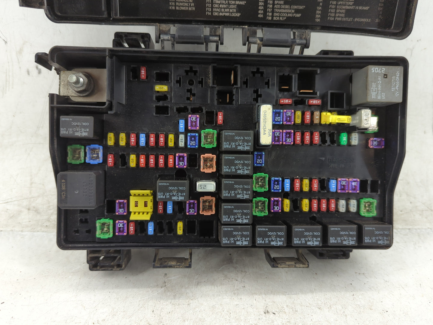 2015 Dodge Ram 1500 Fusebox Fuse Box Panel Relay Module P/N:7140-5131-30 Fits OEM Used Auto Parts - Oemusedautoparts1.com