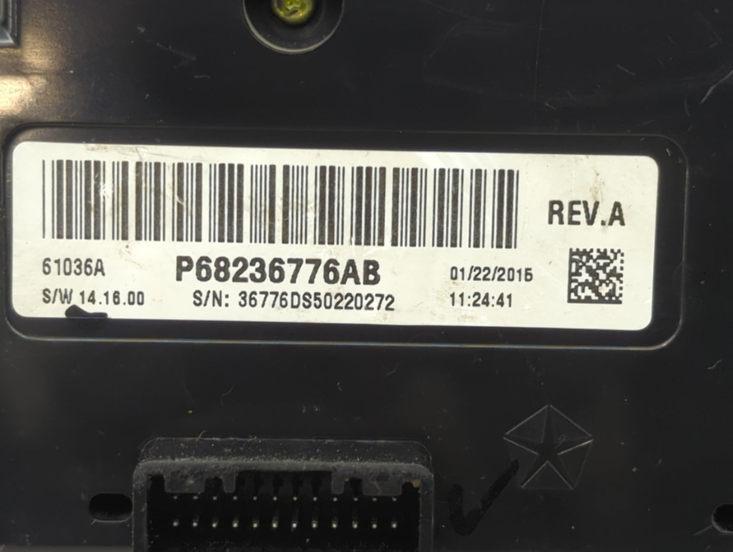 2015 Dodge Ram 1500 Climate Control Module Temperature AC/Heater Replacement P/N:P68236776AB Fits OEM Used Auto Parts - Oemu