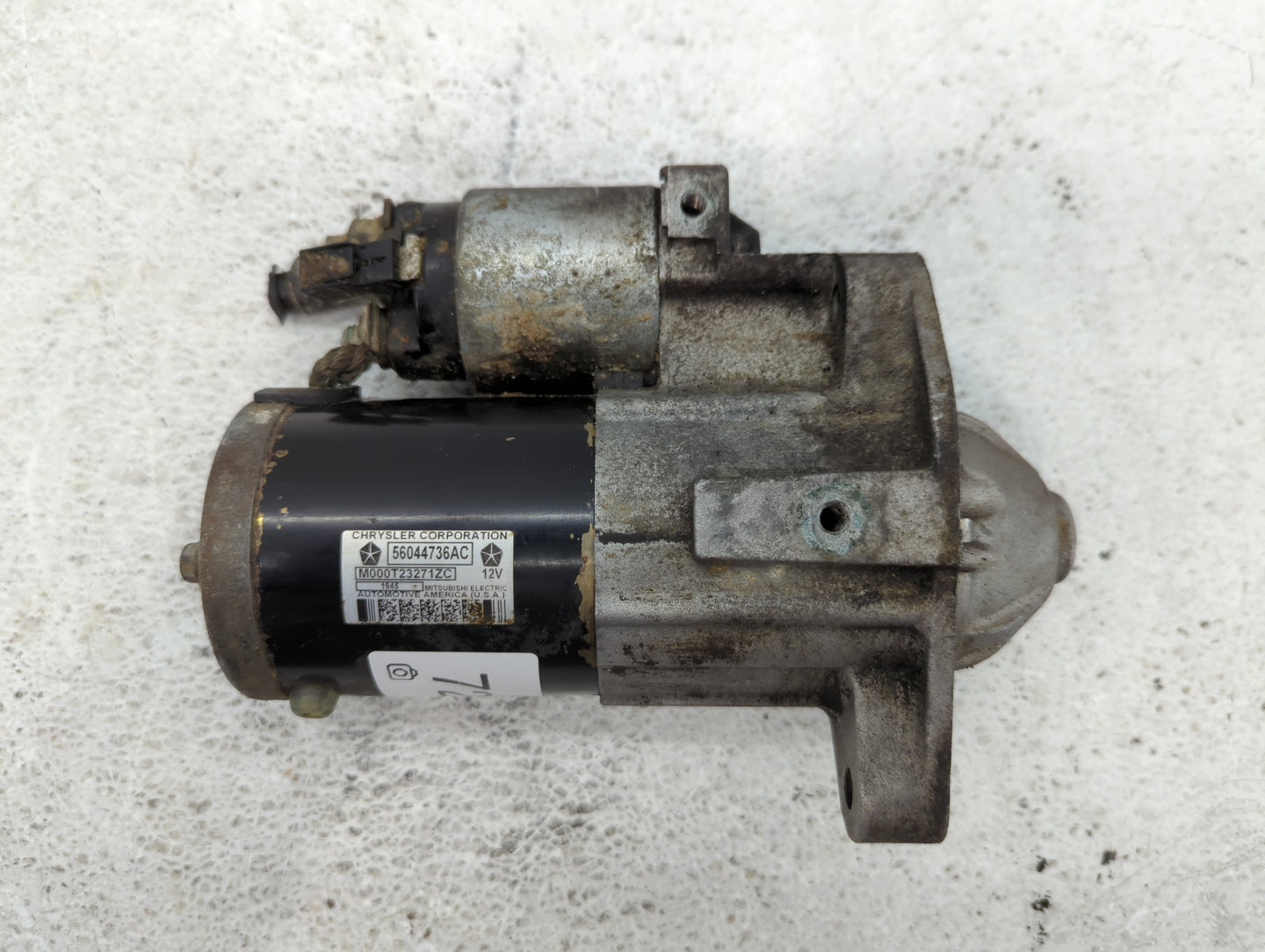 2015 Dodge Ram 1500 Car Starter Motor Solenoid OEM P/N:56044736AC M000T23271ZC Fits OEM Used Auto Parts - Oemusedautoparts1.