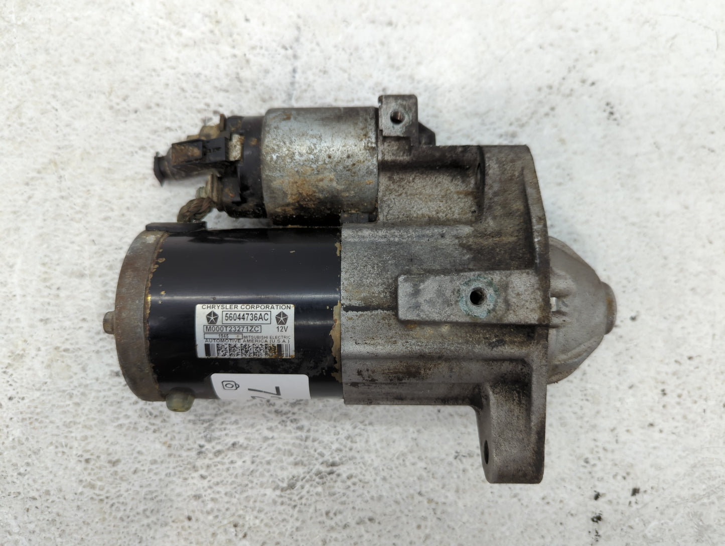 2015 Dodge Ram 1500 Car Starter Motor Solenoid OEM P/N:56044736AC M000T23271ZC Fits OEM Used Auto Parts - Oemusedautoparts1.