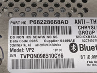 2015 Dodge Ram 2500 Radio AM FM Cd Player Receiver Replacement P/N:P68228668AD VP2, TVPQN098510CY6 Fits OEM Used Auto Parts 
