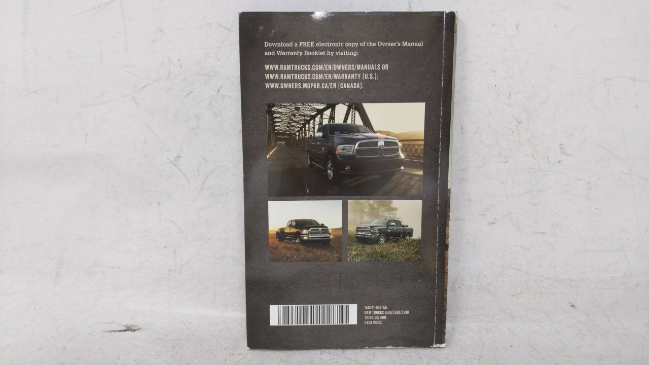 2015 Dodge Ram 3500 Owners Manual Book Guide OEM Used Auto Parts - Oemusedautoparts1.com