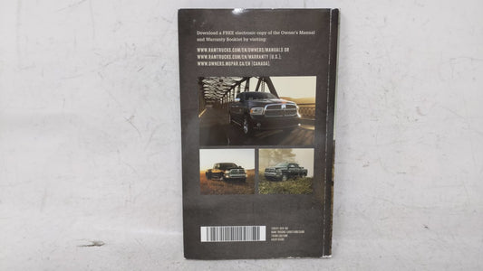 2015 Dodge Ram 3500 Owners Manual Book Guide OEM Used Auto Parts