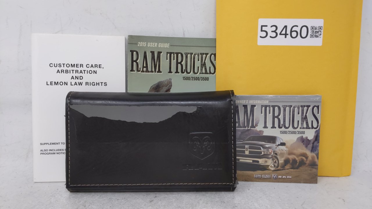 2015 Dodge Ram 3500 Owners Manual Book Guide OEM Used Auto Parts - Oemusedautoparts1.com