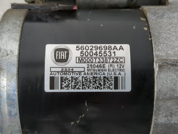 2012-2017 Fiat 500 Car Starter Motor Solenoid OEM P/N:50045531 56029698AA Fits Fits 2012 2013 2014 2015 2016 2017 OEM Used Auto Parts