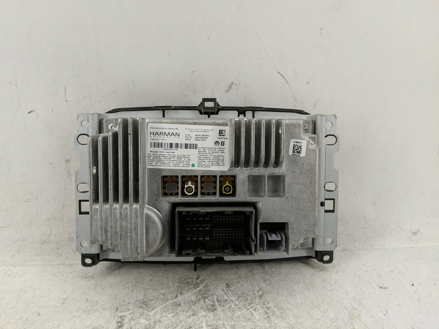 2015 Fiat 500 Radio Control Panel - Oemusedautoparts1.com