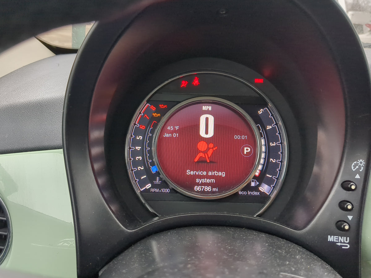 2012-2016 Fiat 500 Instrument Cluster Speedometer Gauges Miles:67K Fits Fits 2012 2013 2014 2015 2016 OEM Used Auto Parts - 