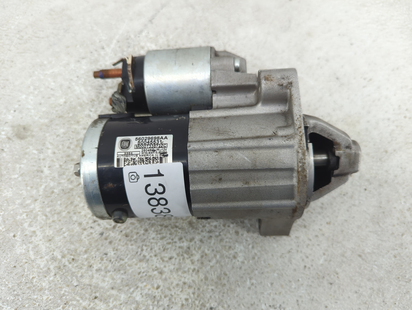 2012-2017 Fiat 500 Car Starter Motor Solenoid OEM P/N:50045531 56029698AA Fits Fits 2012 2013 2014 2015 2016 2017 OEM Used A