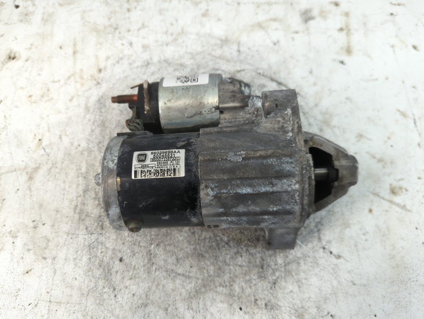 2012-2017 Fiat 500 Car Starter Motor Solenoid OEM P/N:50045531 56029698AA Fits Fits 2012 2013 2014 2015 2016 2017 OEM Used A