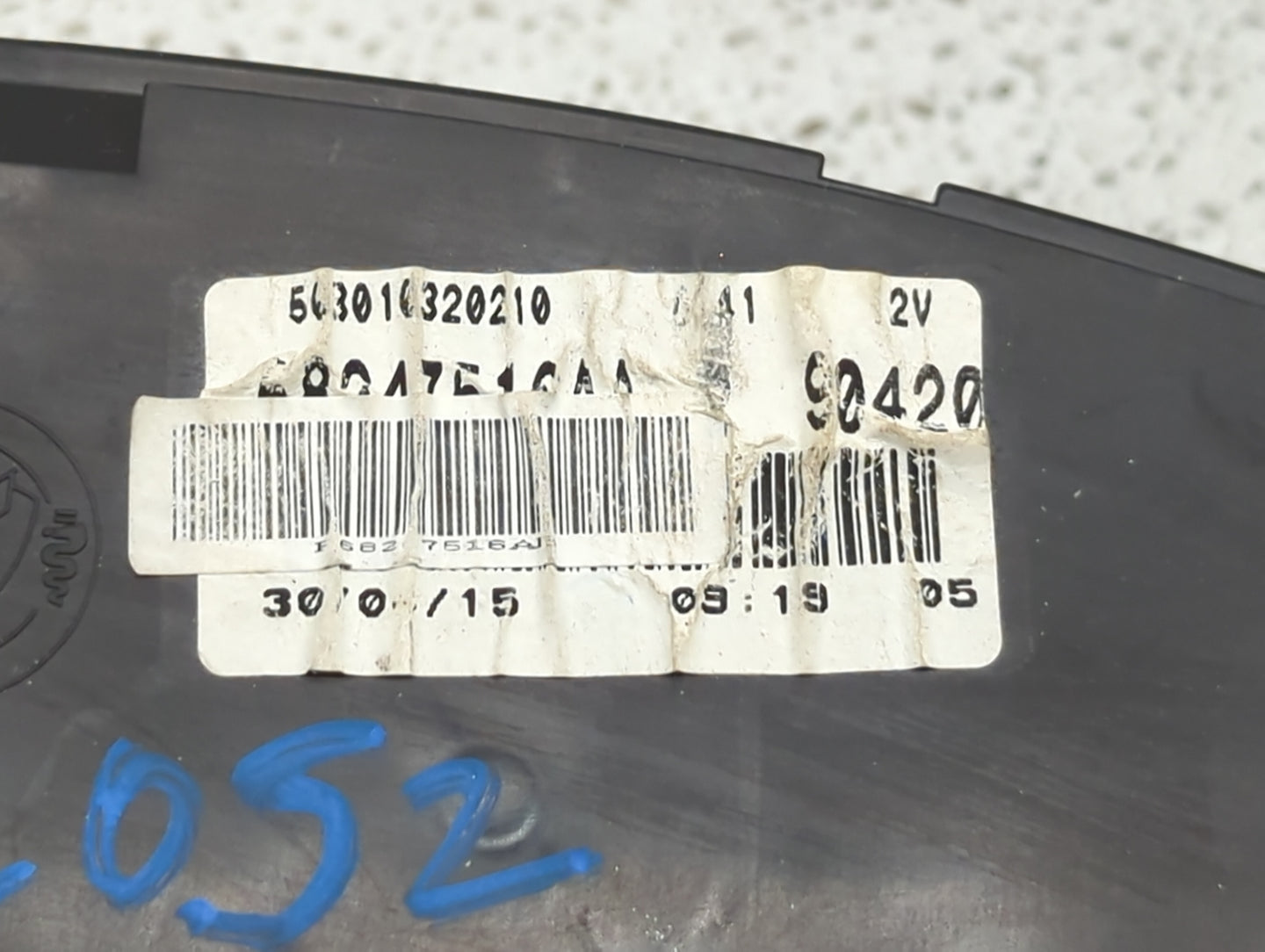 2015 Fiat Ducato Instrument Cluster Speedometer Gauges P/N:56301G320210 P68275516AA Miles: Fits OEM Used Auto Parts - Oemuse