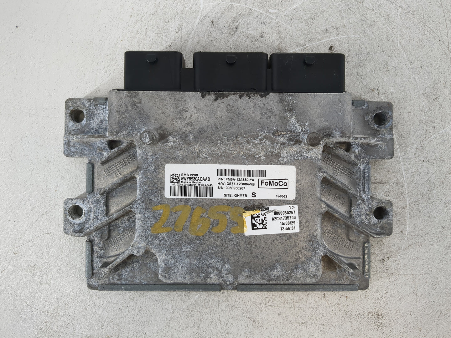 2014-2016 Ford C-Max PCM Engine Control Computer ECU ECM PCU OEM P/N:FM5A-12A650-YA Fits Fits 2014 2015 2016 OEM Used Auto P