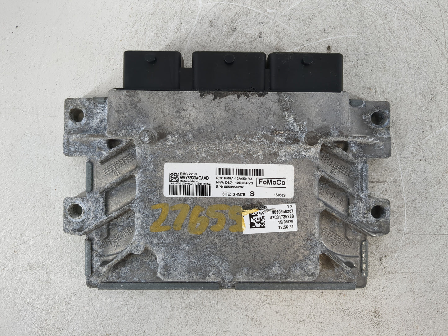 2014-2016 Ford C-Max PCM Engine Control Computer ECU ECM PCU OEM P/N:FM5A-12A650-YA Fits Fits 2014 2015 2016 OEM Used Auto P