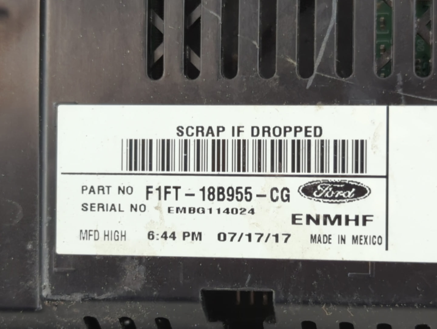 2015 Ford C-Max Radio AM FM Cd Player Receiver Replacement P/N:F1FT-18B955-CG Fits OEM Used Auto Parts - Oemusedautoparts1.c