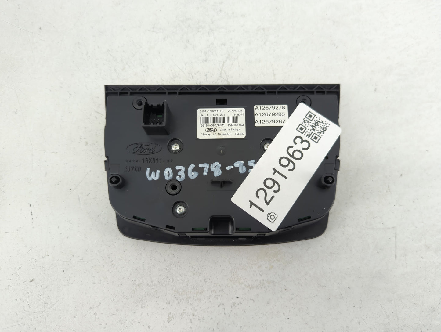 2015 Ford C-max Radio Control Panel - Oemusedautoparts1.com