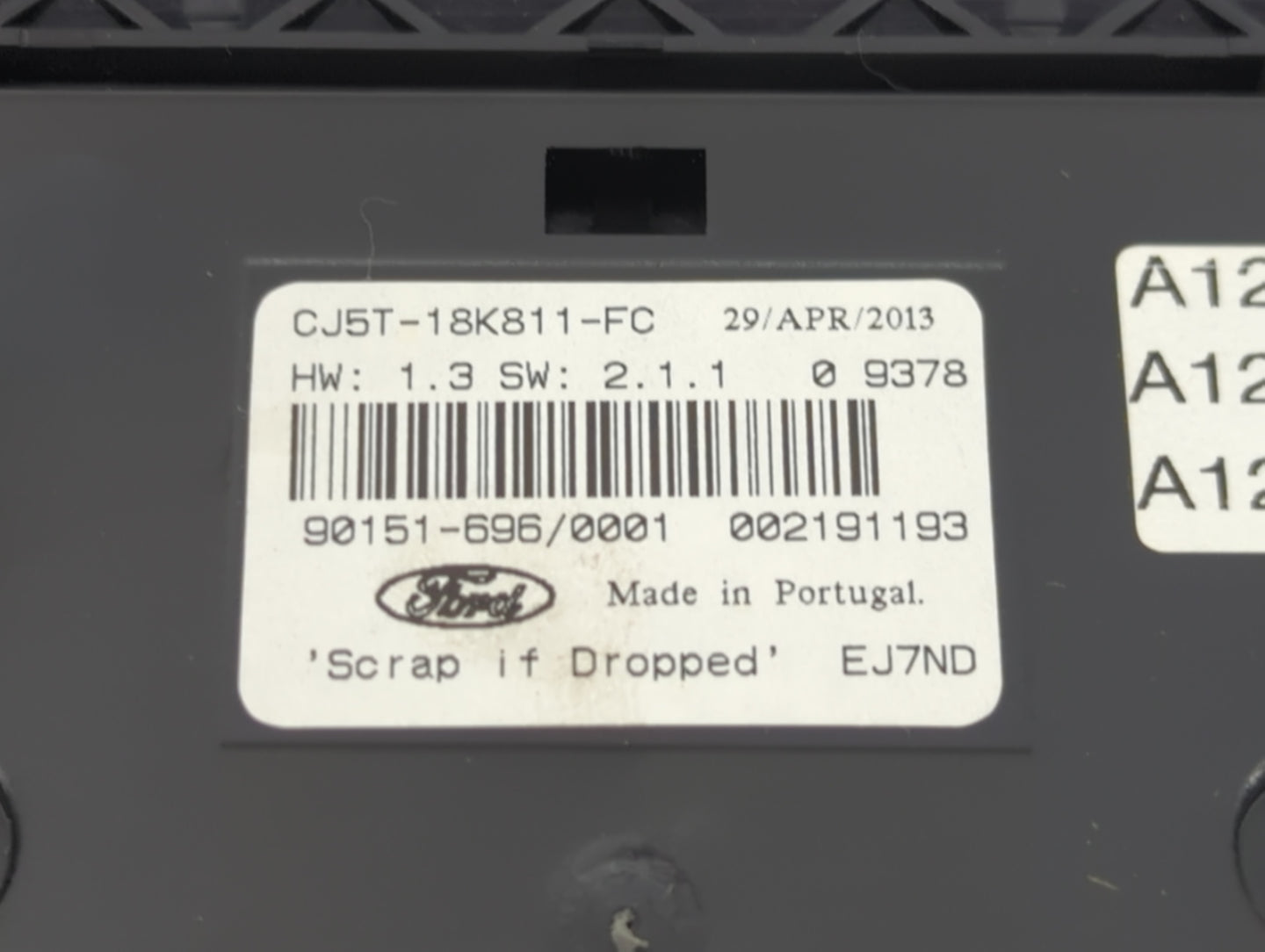 2015 Ford C-max Radio Control Panel - Oemusedautoparts1.com