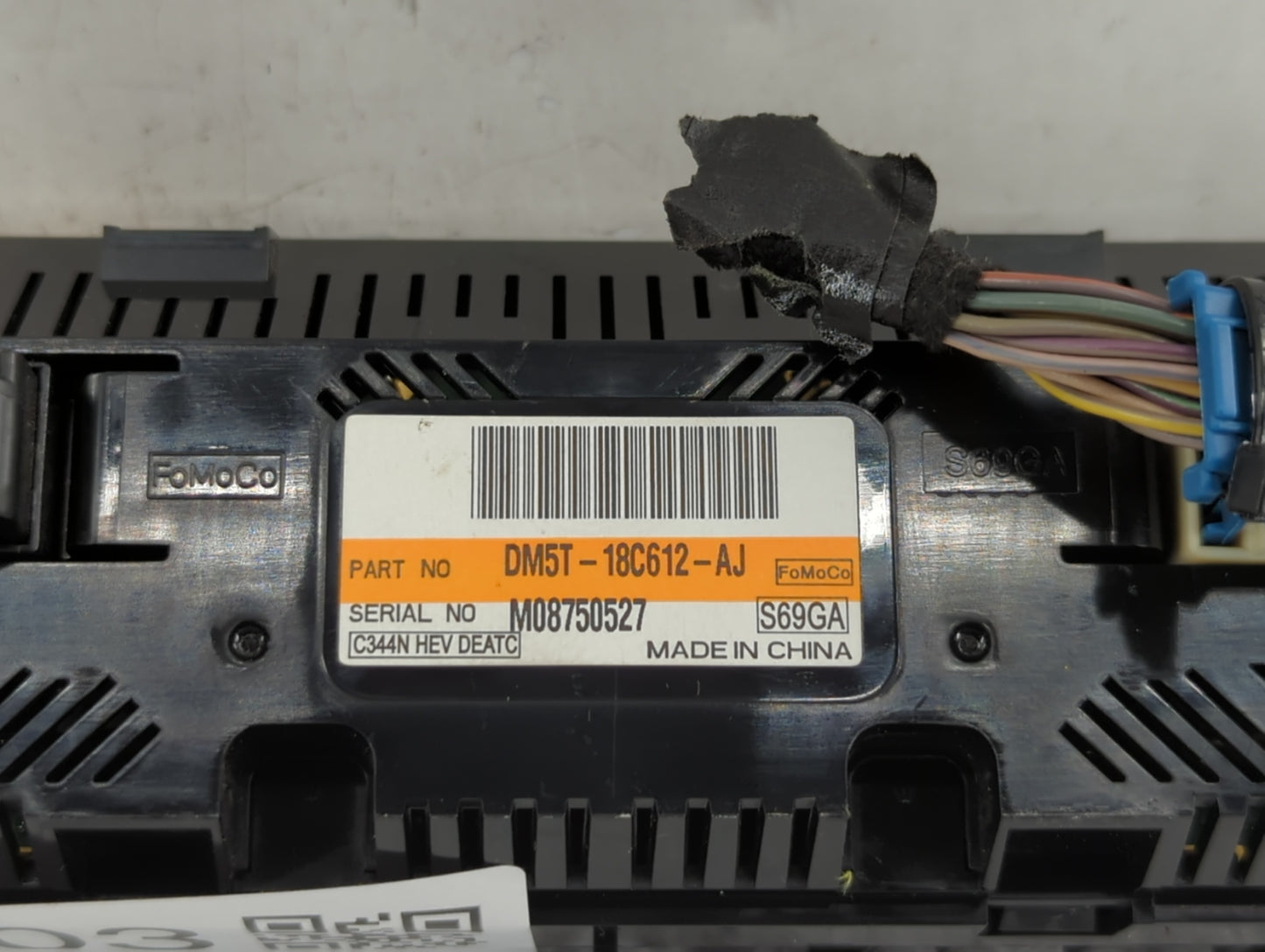 2013-2016 Ford C-Max Climate Control Module Temperature AC/Heater Replacement P/N:DM5T-18C612-AJ DM5T-18C612-AE Fits OEM Use
