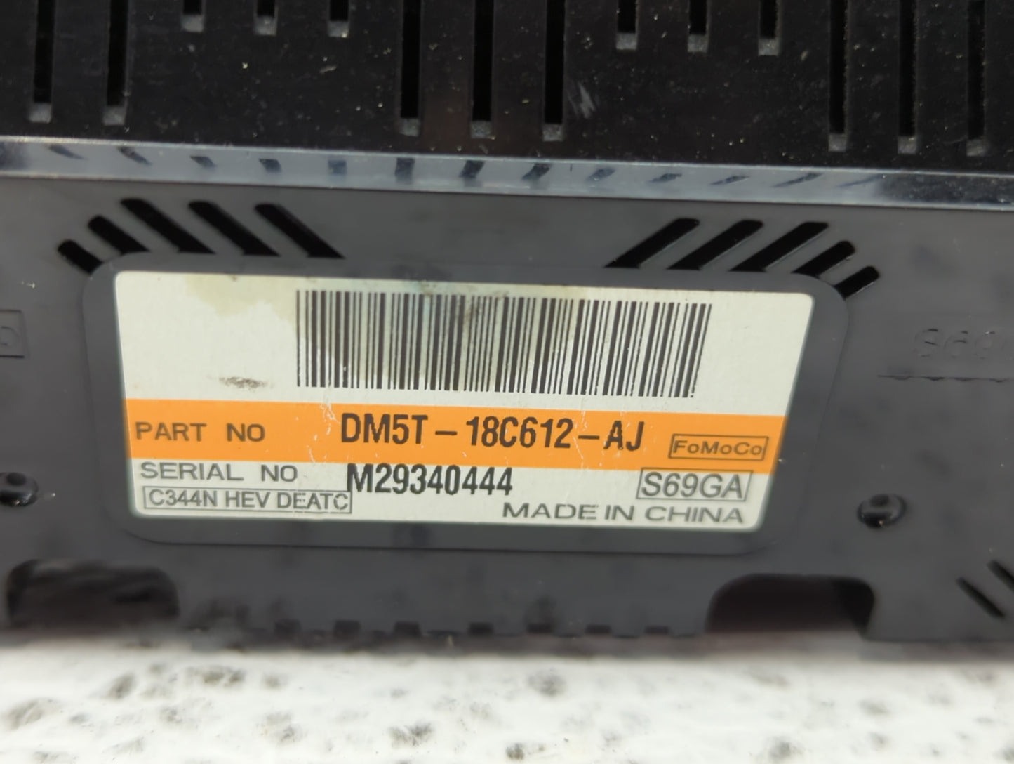 2013-2016 Ford C-Max Climate Control Module Temperature AC/Heater Replacement P/N:DM5T-18C612-AJ Fits Fits 2013 2014 2015 20