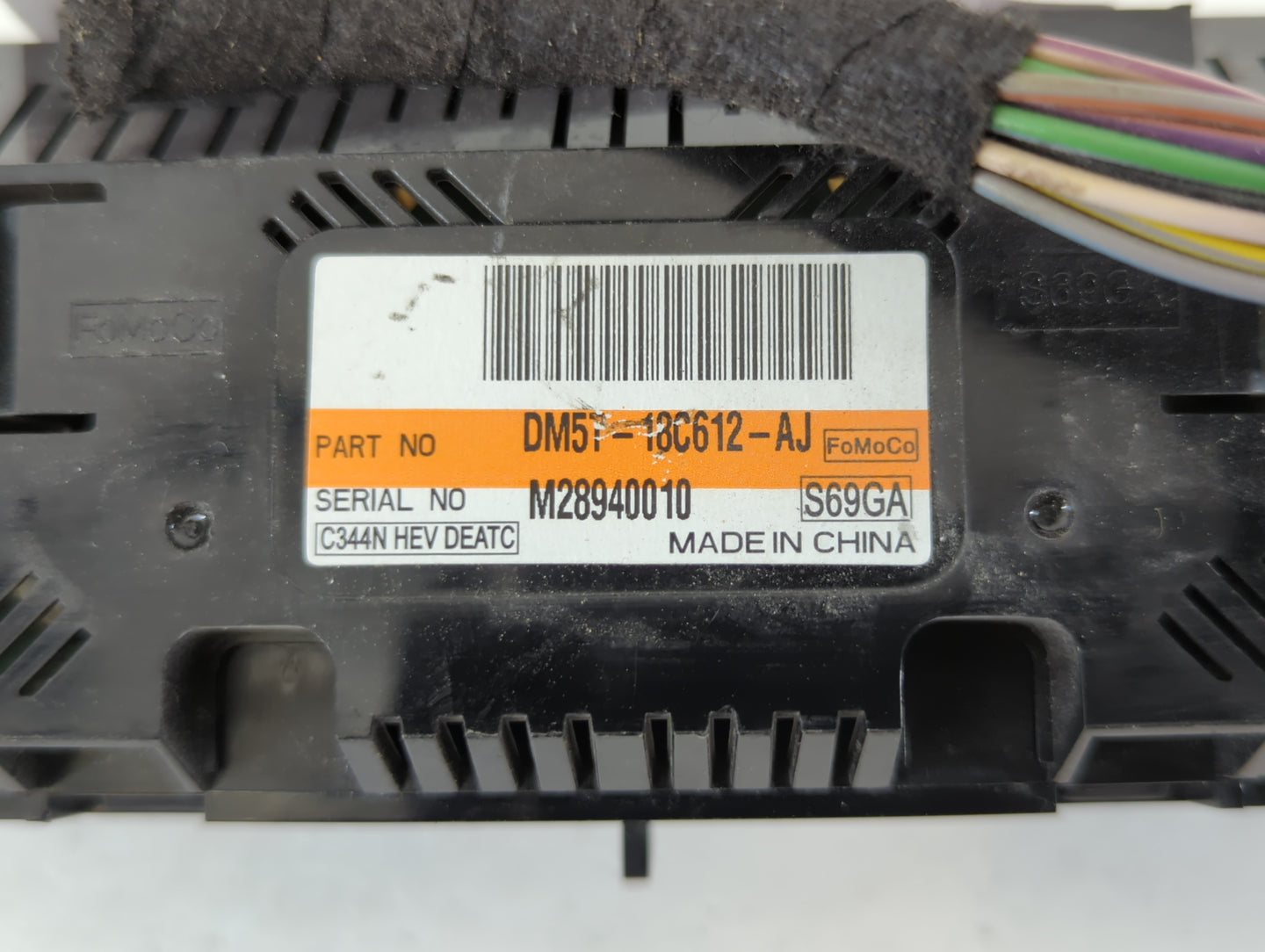 2013-2016 Ford C-Max Climate Control Module Temperature AC/Heater Replacement P/N:DM57-18C612-AJ Fits Fits 2013 2014 2015 20
