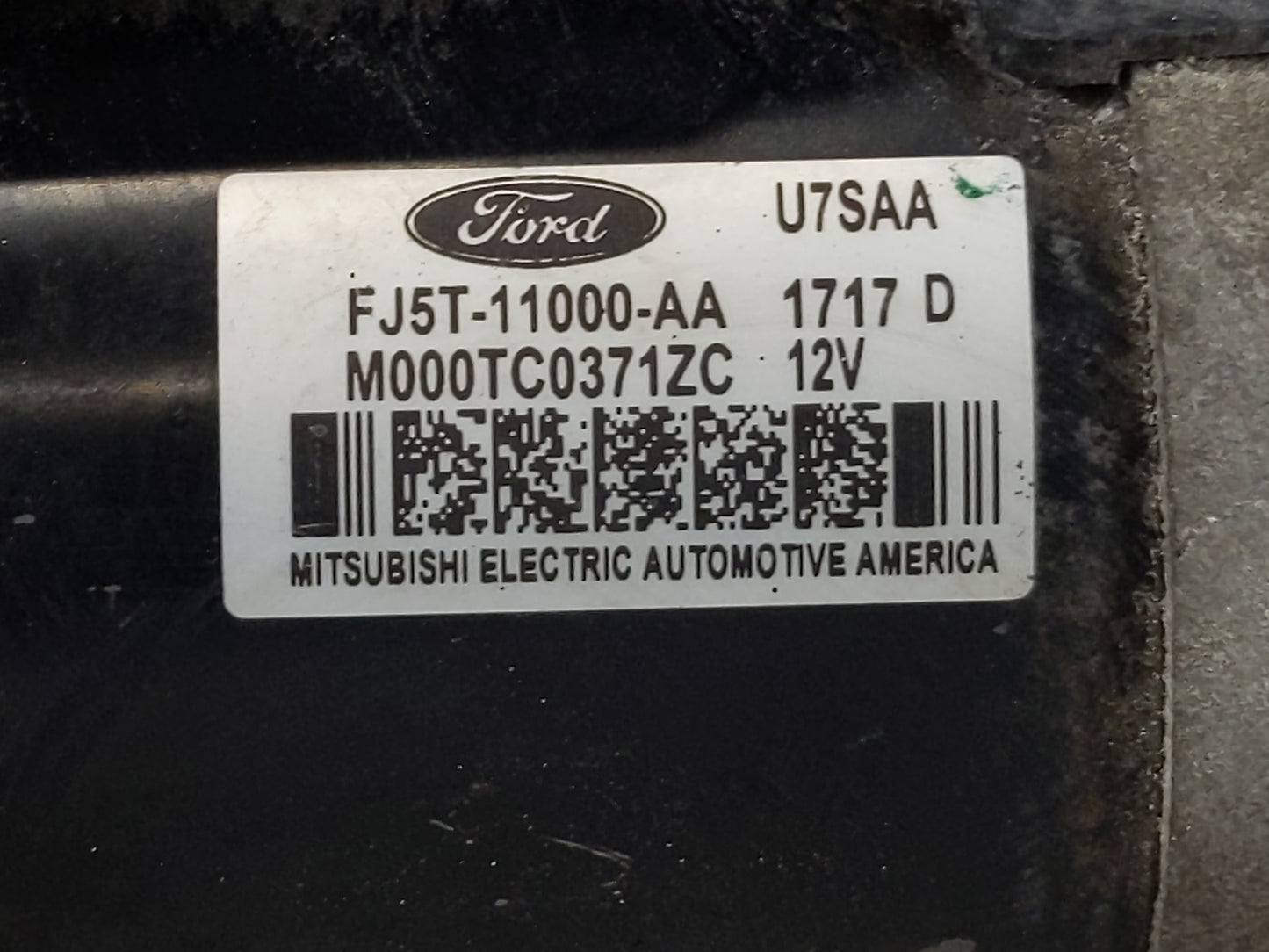2015-2018 Ford Edge Car Starter Motor Solenoid OEM P/N:FJ5T-11000-AA Fits Fits 2015 2016 2017 2018 2019 2020 OEM Used Auto P