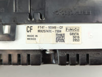 2015 Ford Edge Instrument Cluster Speedometer Gauges P/N:FT4T-10849-CF Fits OEM Used Auto Parts - Oemusedautoparts1.com
