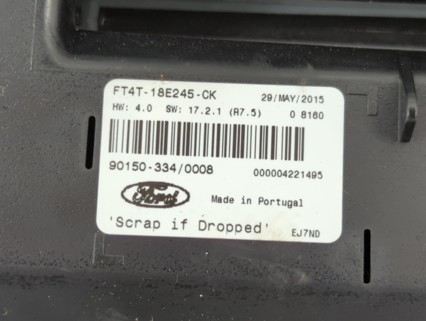 2015 Ford Edge Radio AM FM Cd Player Receiver Replacement P/N:FT4T-18E245-CK Fits OEM Used Auto Parts - Oemusedautoparts1.co