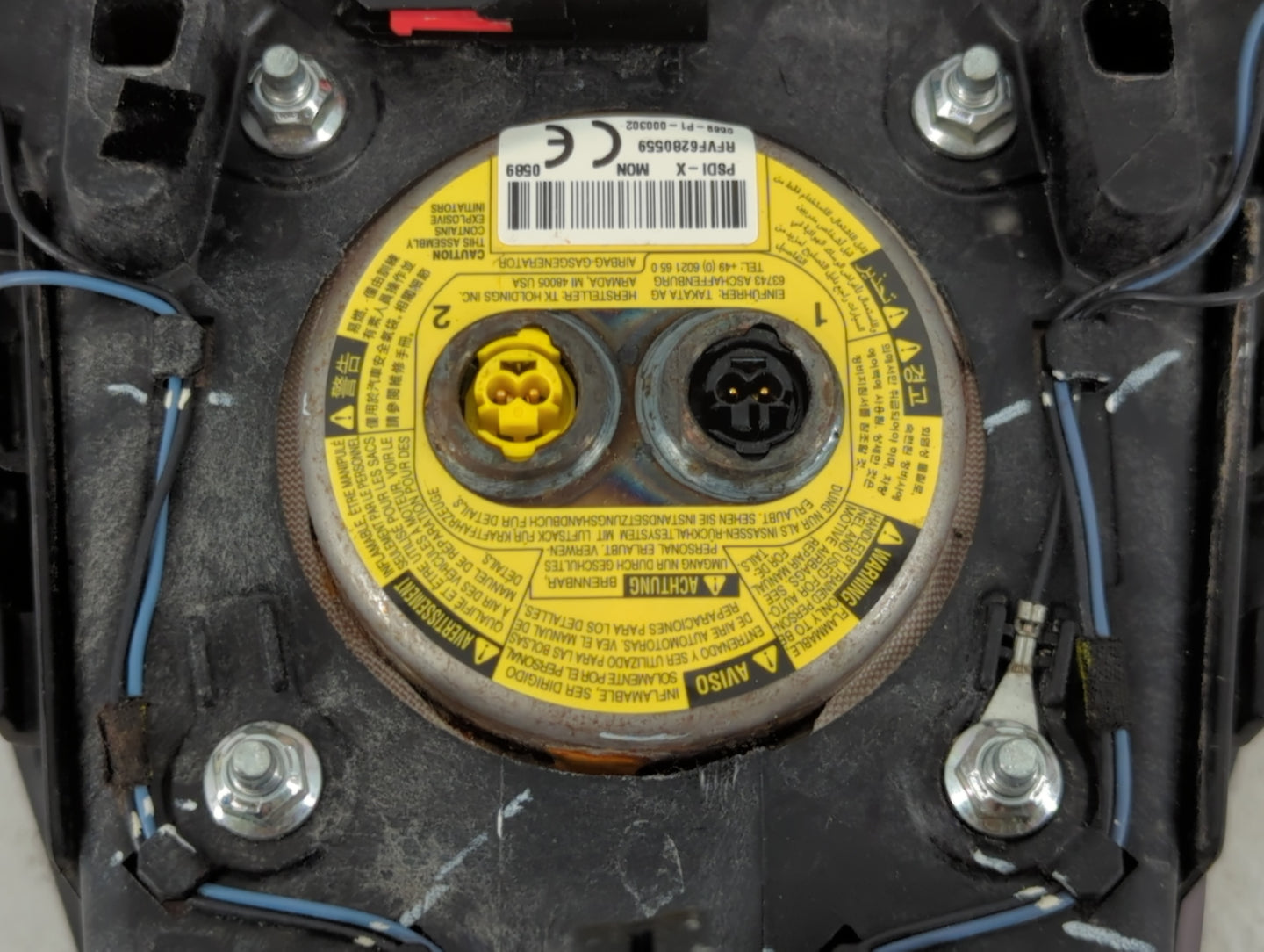 2015-2019 Ford Edge Air Bag Driver Left Steering Wheel Mounted P/N:FT43 R043B13 AE3 Fits Fits 2015 2016 2017 2018 2019 OEM U