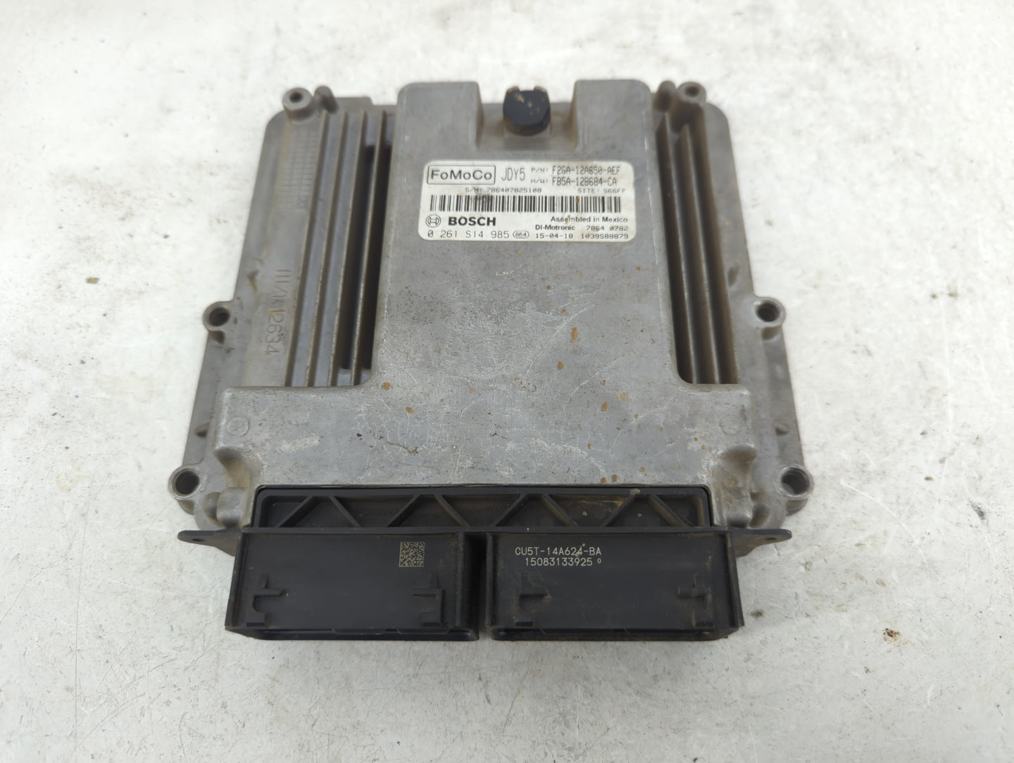2015-2018 Ford Edge PCM Engine Control Computer ECU ECM PCU OEM P/N:F2GA-12A650-AEF 0 261 S14 985 Fits OEM Used Auto Parts -