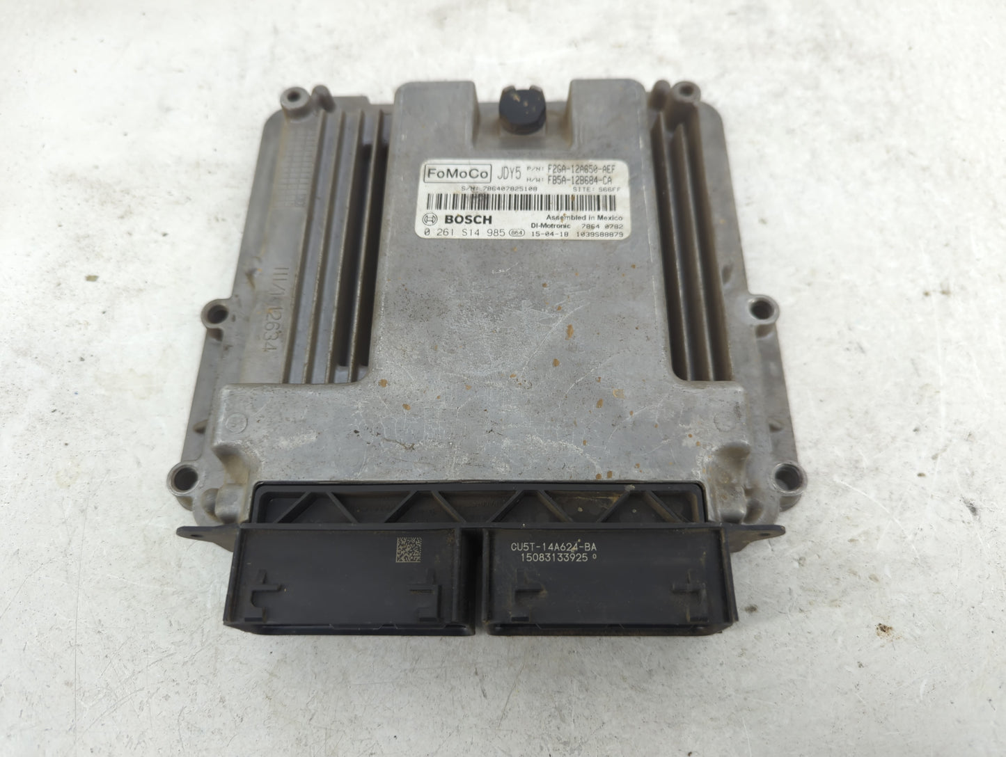 2015-2018 Ford Edge PCM Engine Control Computer ECU ECM PCU OEM P/N:F2GA-12A650-AEF 0 261 S14 985 Fits OEM Used Auto Parts -