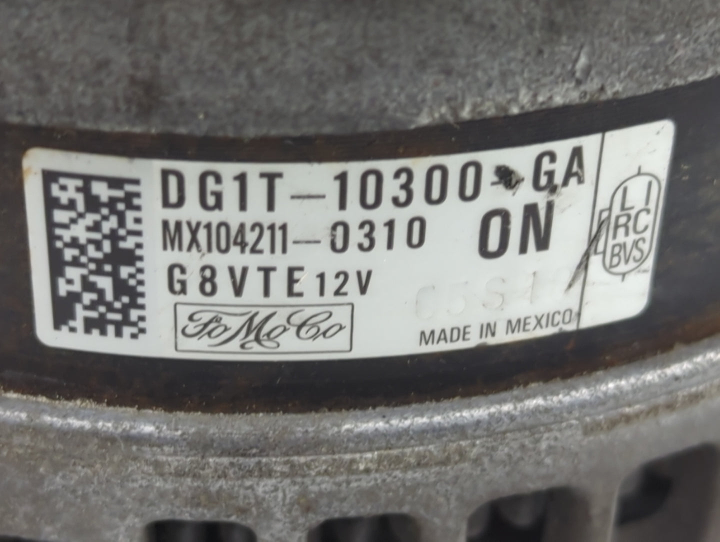 2015-2018 Ford Edge Alternator Replacement Generator Charging Assembly Engine OEM P/N:DG1T-10300-GA Fits OEM Used Auto Parts