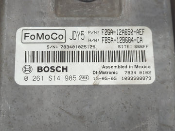 2015-2018 Ford Edge PCM Engine Control Computer ECU ECM PCU OEM P/N:F2GA-12A650-AEF FB5A-12B684-CA Fits OEM Used Auto Parts