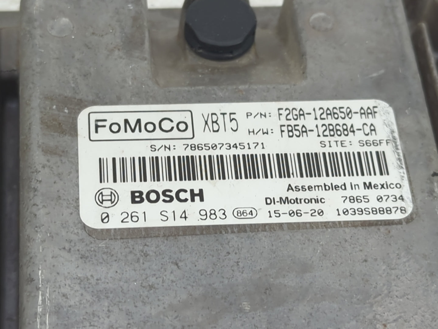 2015-2018 Ford Edge PCM Engine Control Computer ECU ECM PCU OEM P/N:F2GA-12A650-AAF FB5A-12B684-CA Fits OEM Used Auto Parts 