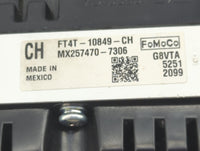2015 Ford Edge Instrument Cluster Speedometer Gauges P/N:FT4T-10849-CH Fits OEM Used Auto Parts - Oemusedautoparts1.com