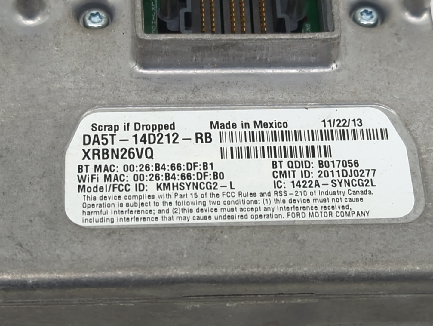 2015 Ford Edge Communication Control Module - Oemusedautoparts1.com