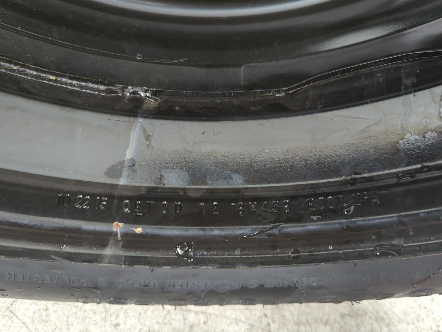 2015-2018 Ford Edge Spare Donut Tire Wheel Rim Oem 5037220 - Oemusedautoparts1.com