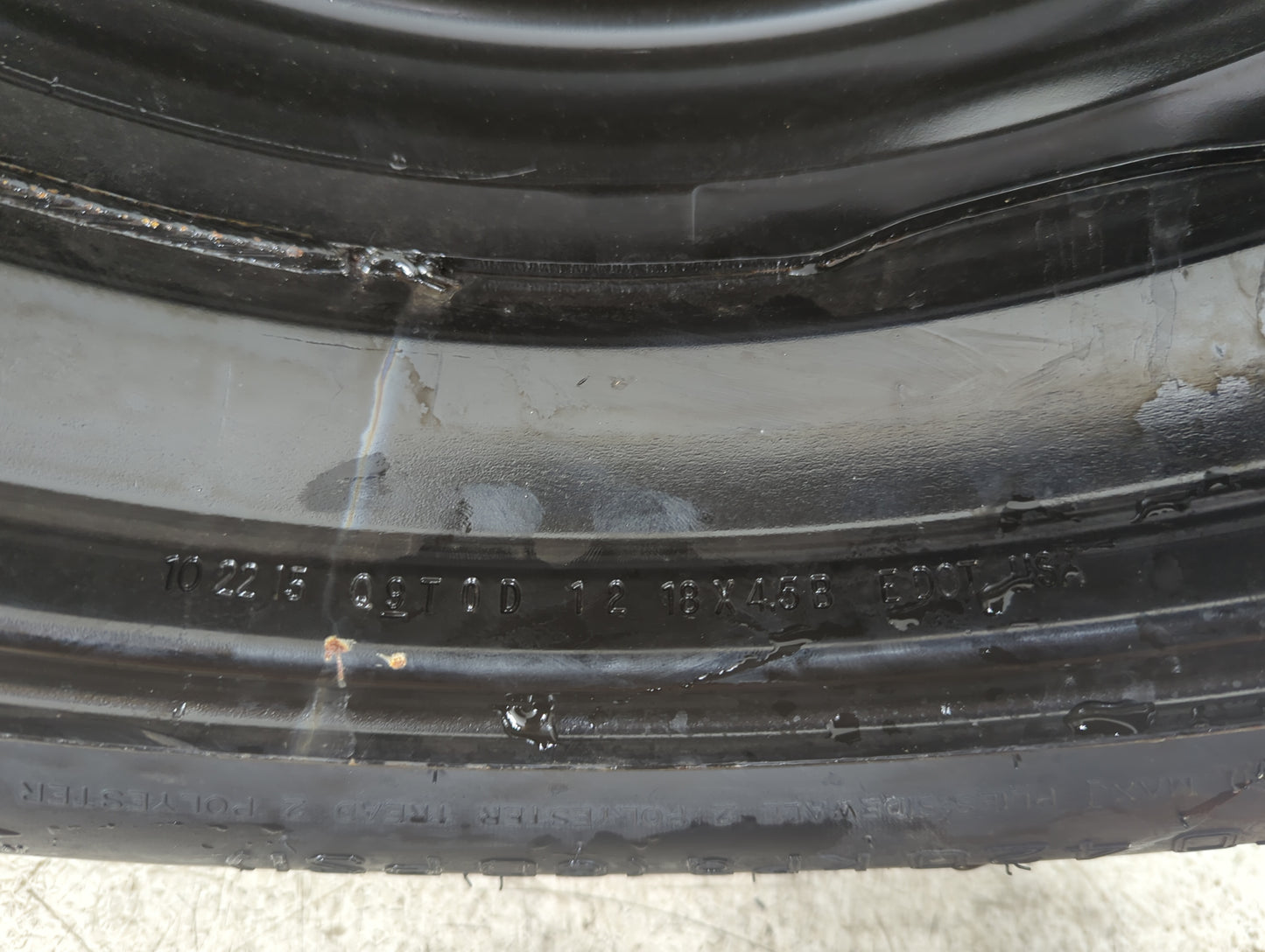 2015-2018 Ford Edge Spare Donut Tire Wheel Rim Oem 5037220 - Oemusedautoparts1.com
