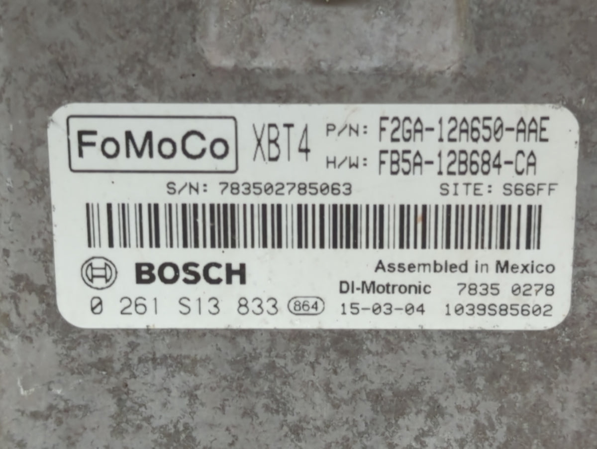 2015-2018 Ford Edge PCM Engine Control Computer ECU ECM PCU OEM P/N:F2GA-12A650-AAE Fits 2015 2016 2017 2018 2019 OEM Used A