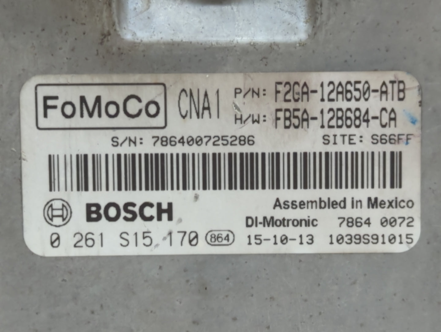 2015-2018 Ford Edge PCM Engine Control Computer ECU ECM PCU OEM P/N:CU5T-14A624-BA F2GA-12A650-ATB Fits OEM Used Auto Parts 