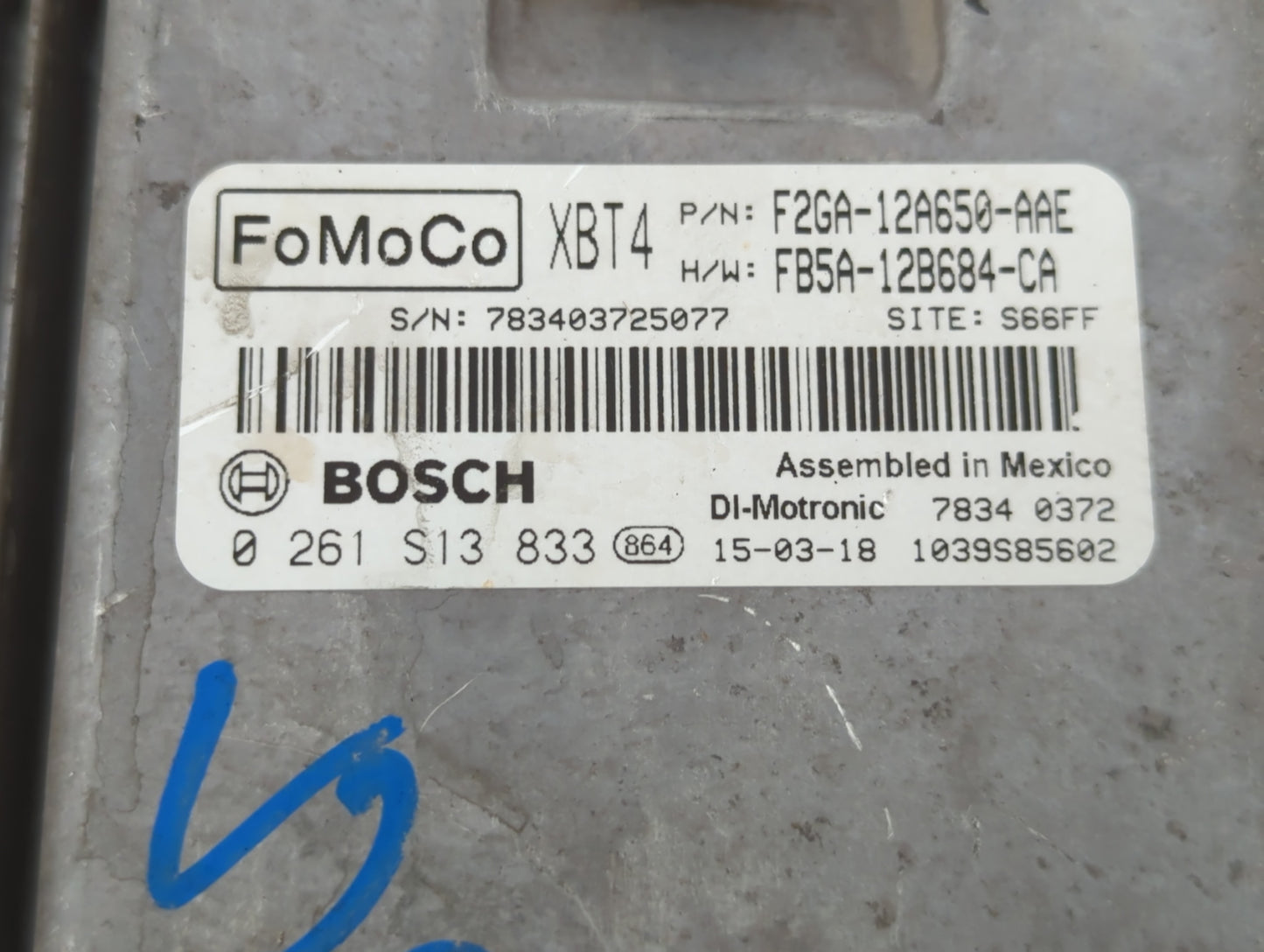 2015-2018 Ford Edge PCM Engine Control Computer ECU ECM PCU OEM P/N:F2GA-12A650-AAE FB5A-12B684-CA Fits OEM Used Auto Parts 
