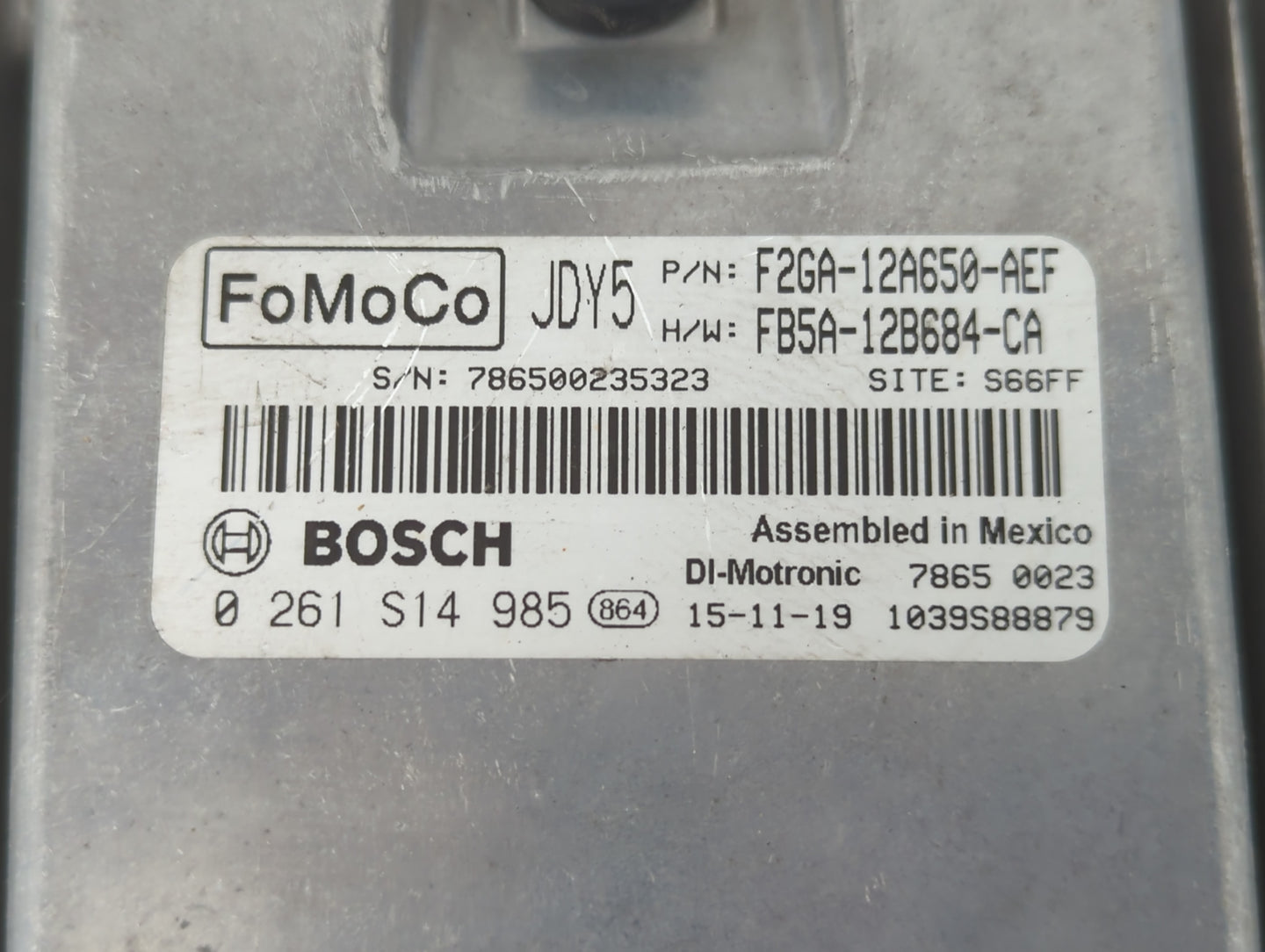 2015-2018 Ford Edge PCM Engine Control Computer ECU ECM PCU OEM P/N:F2GA-12A650-AEF Fits Fits 2015 2016 2017 2018 2019 OEM U