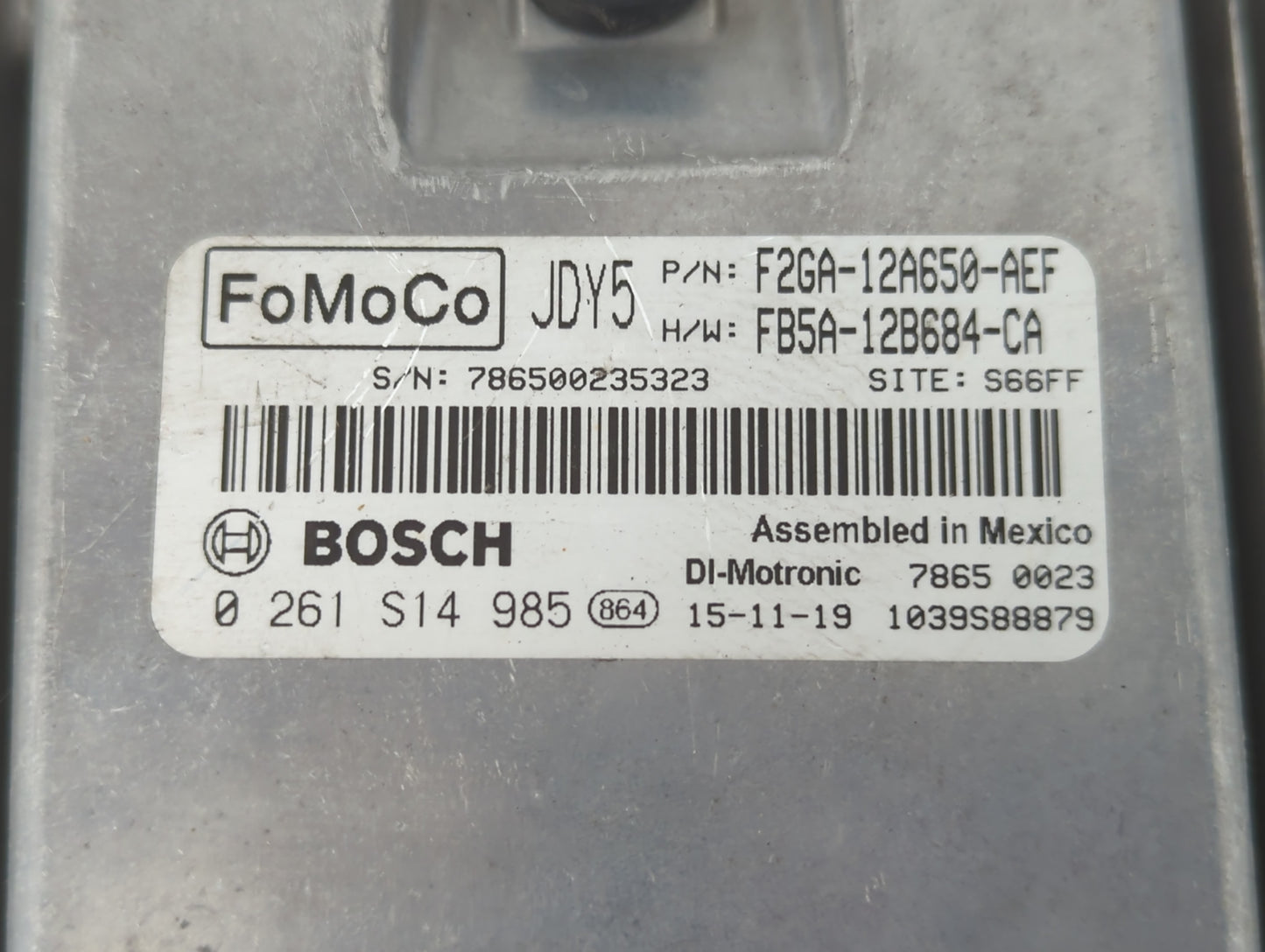2015-2018 Ford Edge PCM Engine Control Computer ECU ECM PCU OEM P/N:F2GA-12A650-AEF Fits Fits 2015 2016 2017 2018 2019 OEM U