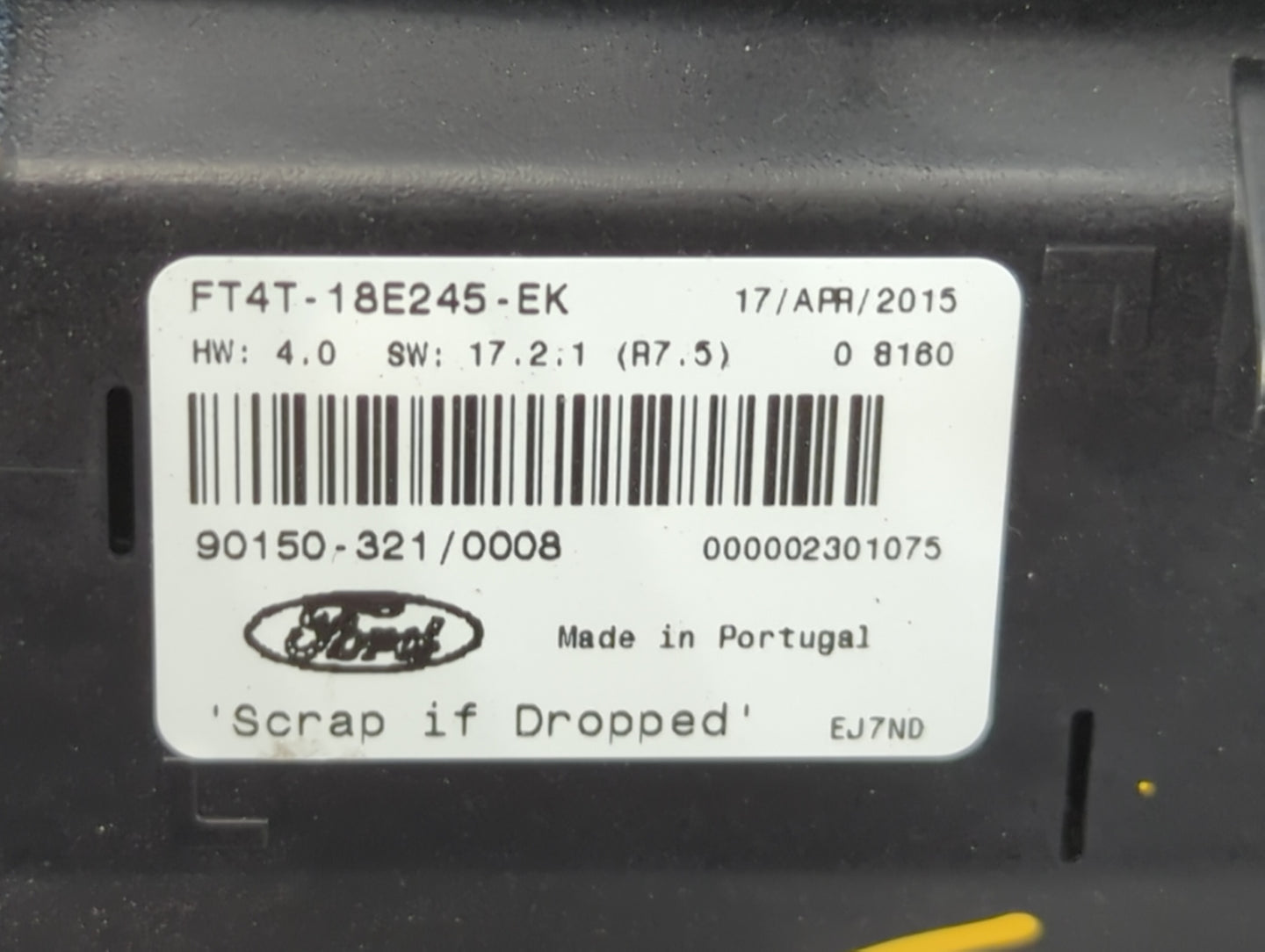 2015 Ford Edge Radio AM FM Cd Player Receiver Replacement P/N:FT4T-18E245-EK Fits OEM Used Auto Parts - Oemusedautoparts1.co