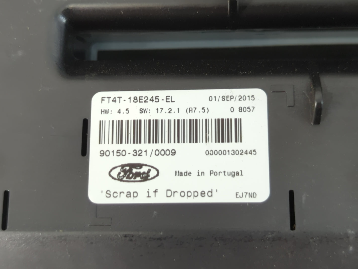 2015 Ford Edge Radio AM FM Cd Player Receiver Replacement P/N:FT4T-18E245-EL Fits OEM Used Auto Parts - Oemusedautoparts1.co
