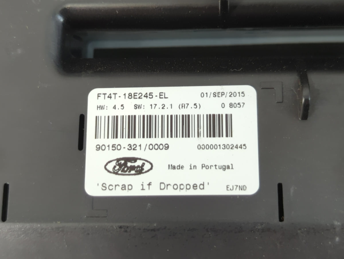 2015 Ford Edge Radio AM FM Cd Player Receiver Replacement P/N:FT4T-18E245-EL OEM Used Auto Parts - Oemusedautoparts1.com
