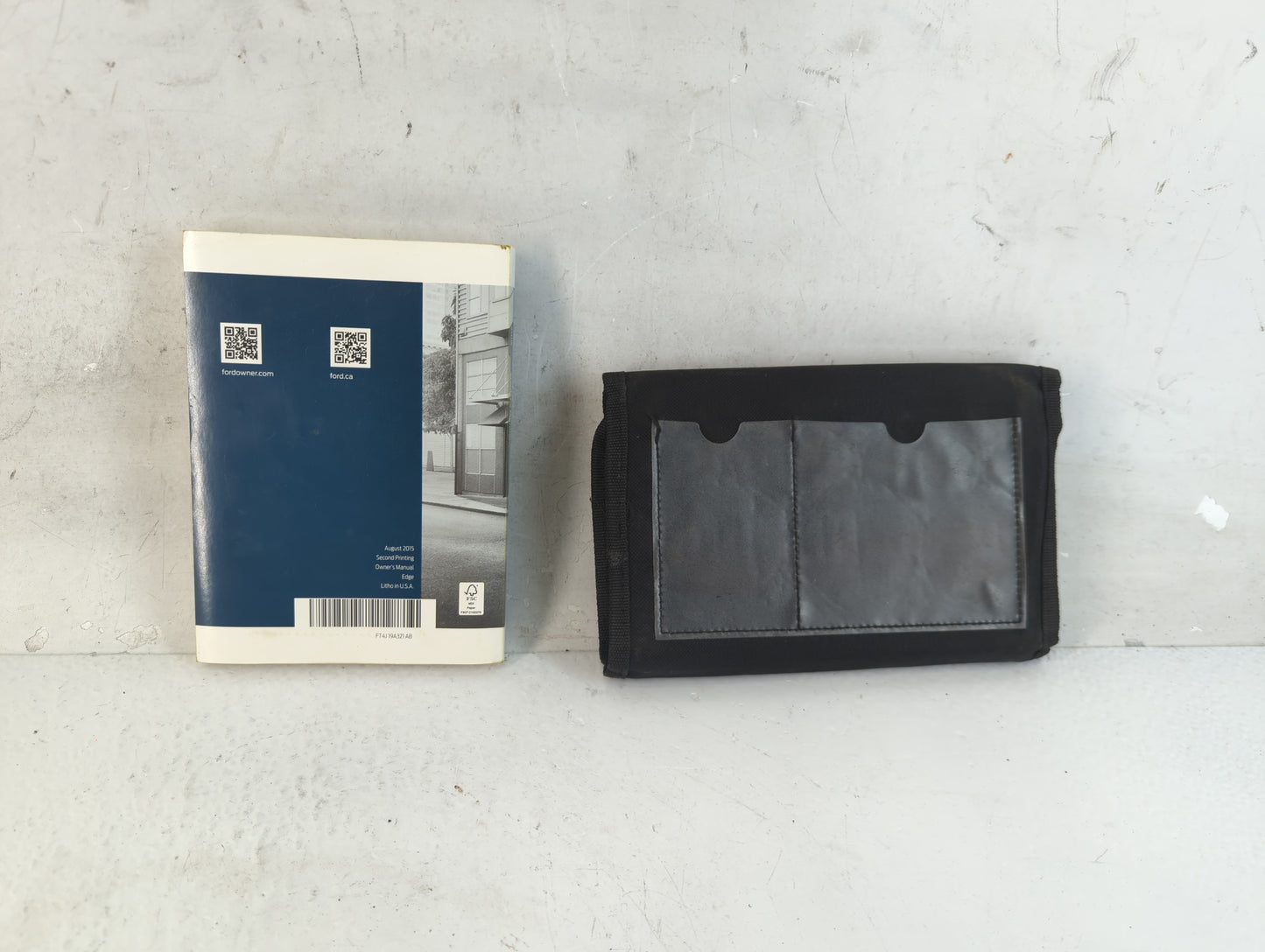 2015 Ford Edge Owners Manual Book Guide P/N:FT4J 19A321 AB OEM Used Auto Parts - Oemusedautoparts1.com